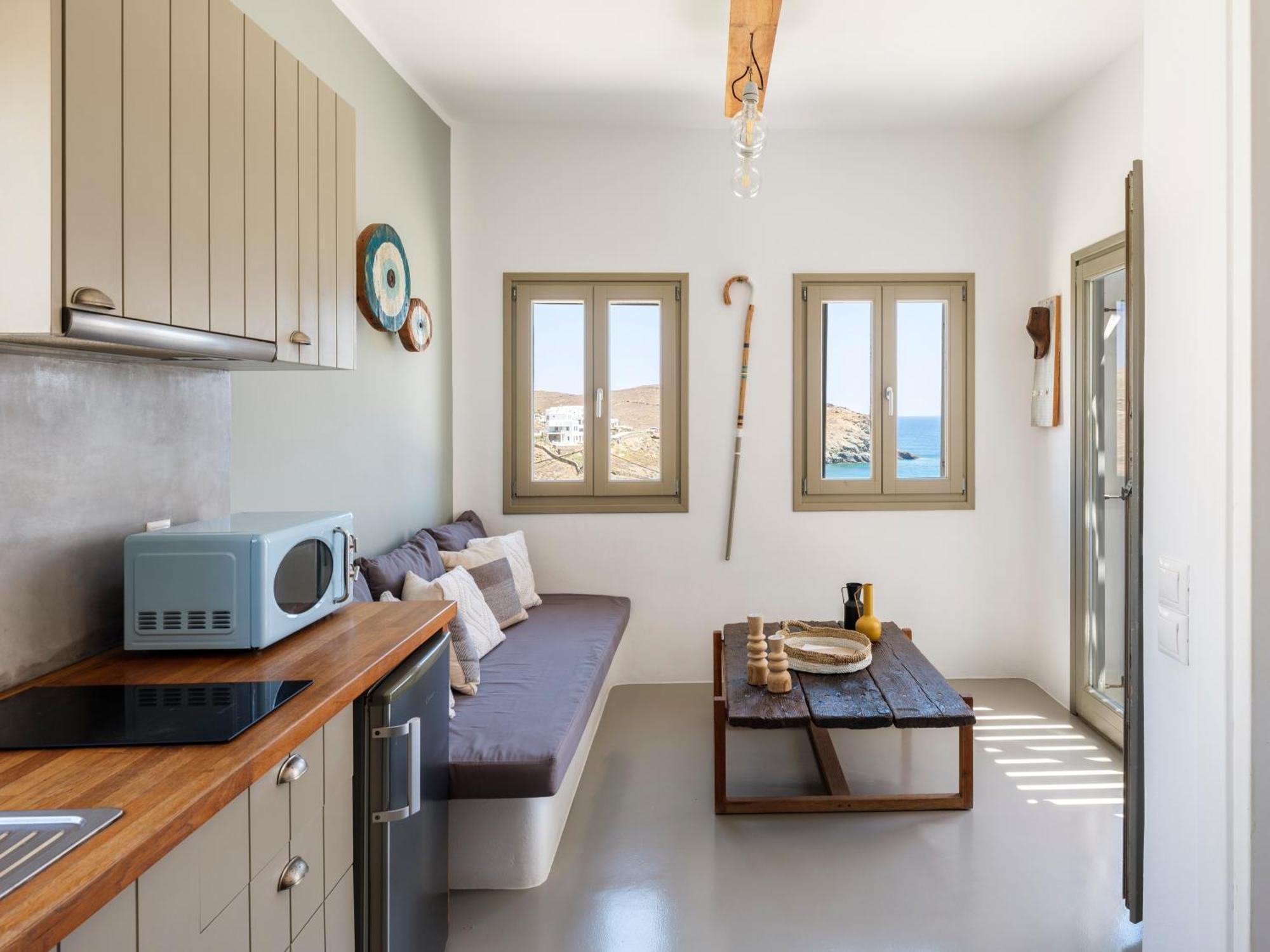 Sea Rock & Sky Private Mykonos Residence Merchia Beach Екстериор снимка