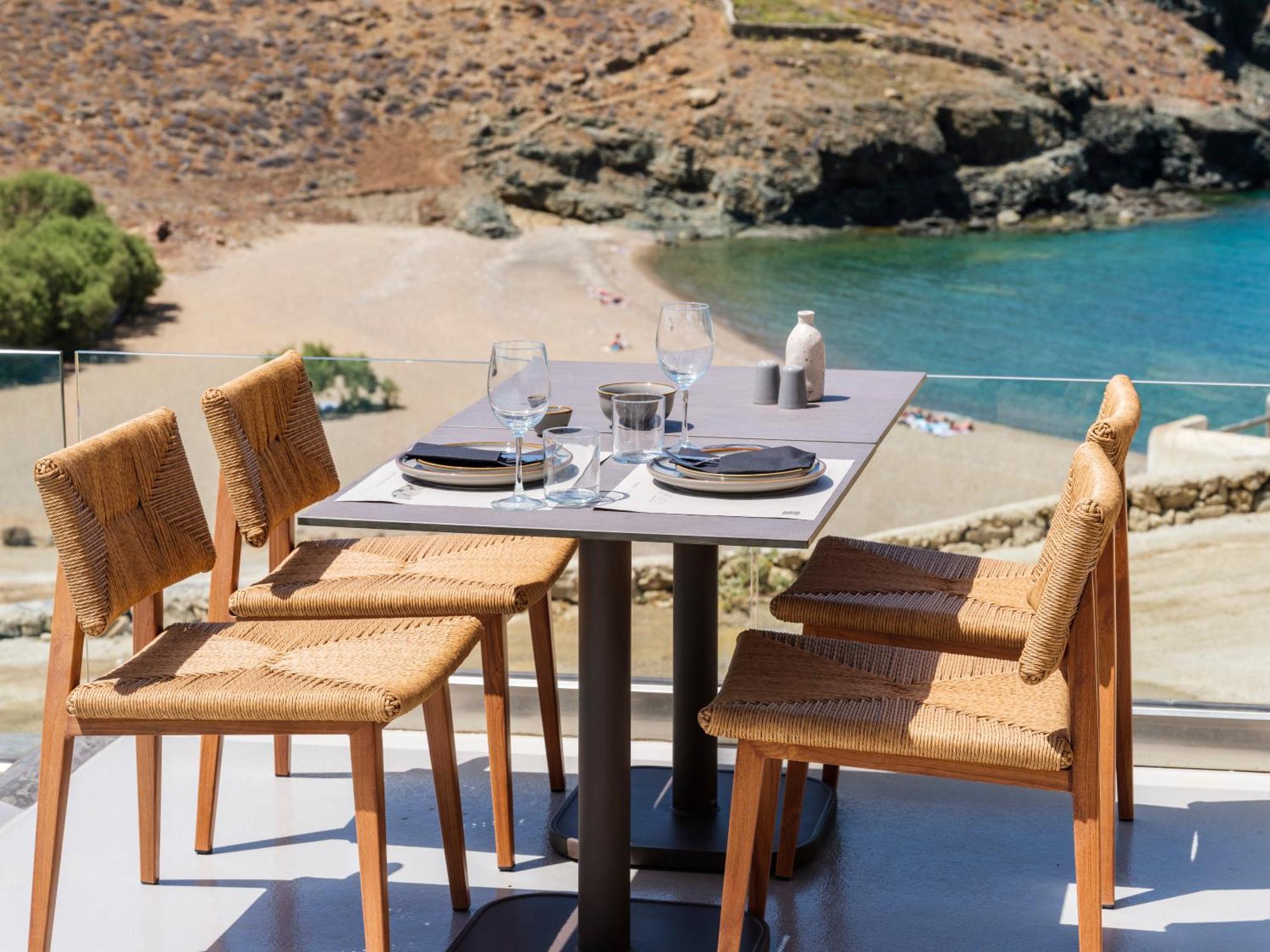 Sea Rock & Sky Private Mykonos Residence Merchia Beach Екстериор снимка