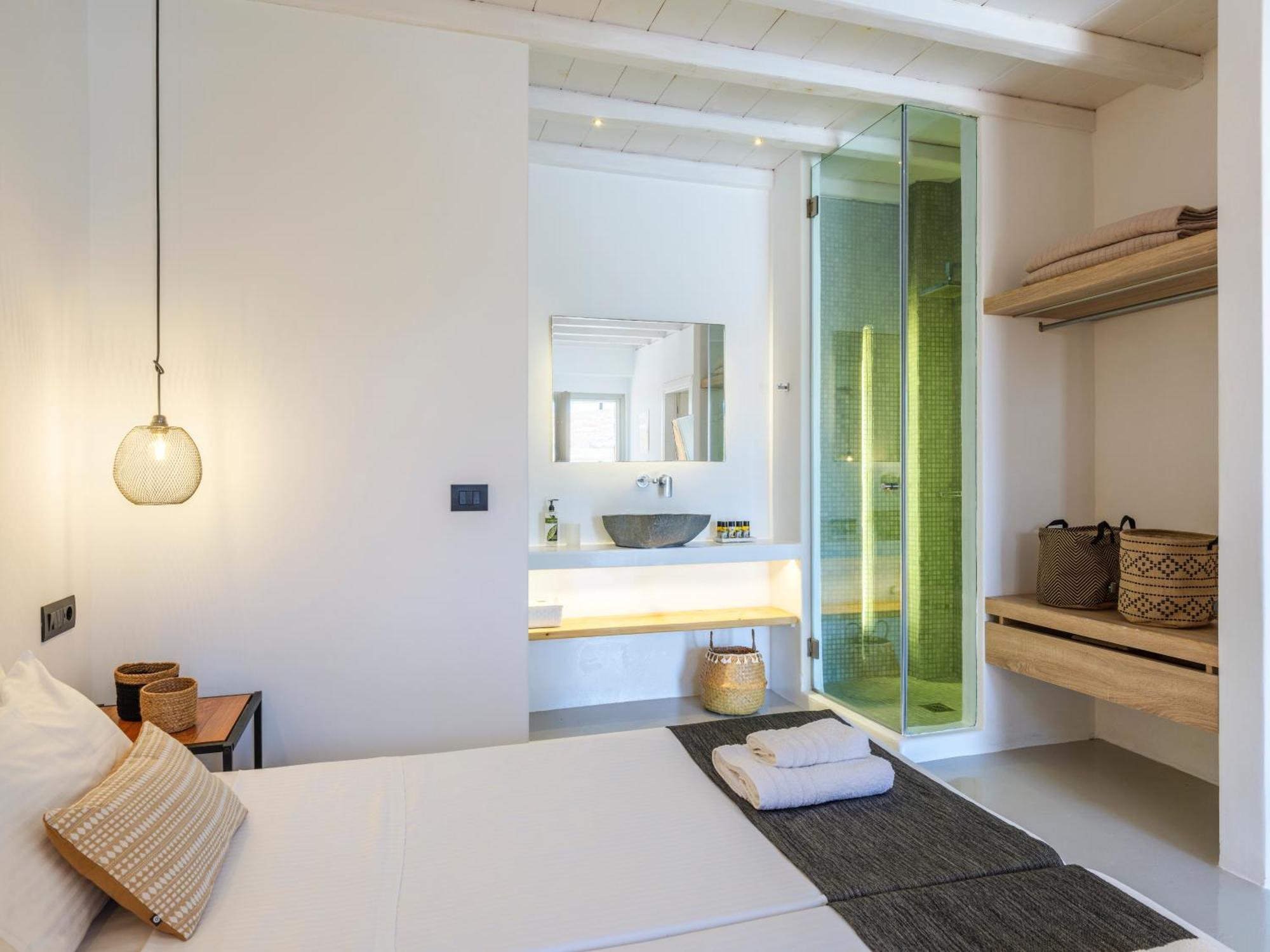 Sea Rock & Sky Private Mykonos Residence Merchia Beach Екстериор снимка